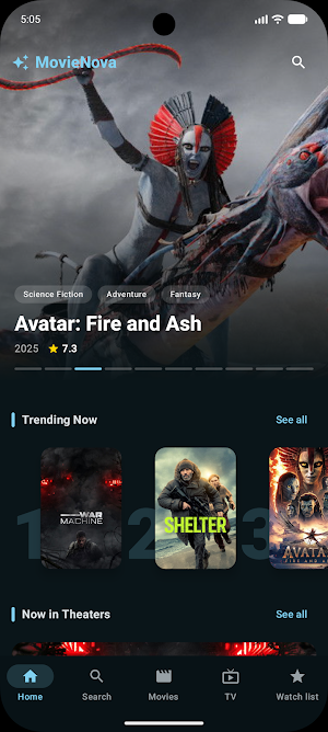 MovieNova: TV Shows & Movies Screenshot 2