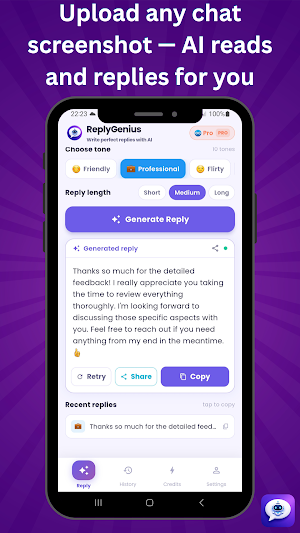 AI Reply Writer - ReplyGenius Screenshot 2