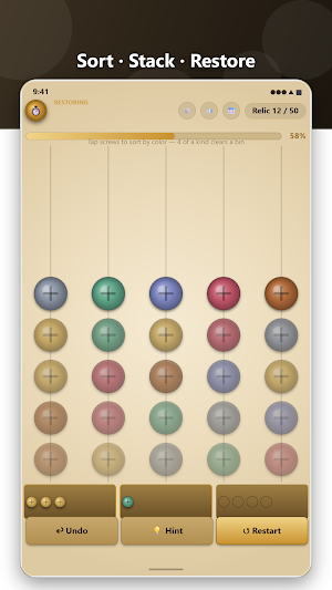 Screw Sort: Antique Fixer Screenshot 2