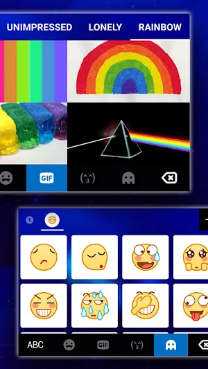 Neon Blue Jellyfish Keyboard B Screenshot 3