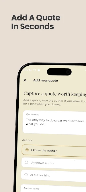 QuoteKeep Screenshot 1