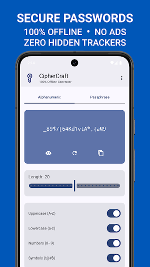 CipherCraft - Offline Password Screenshot 0