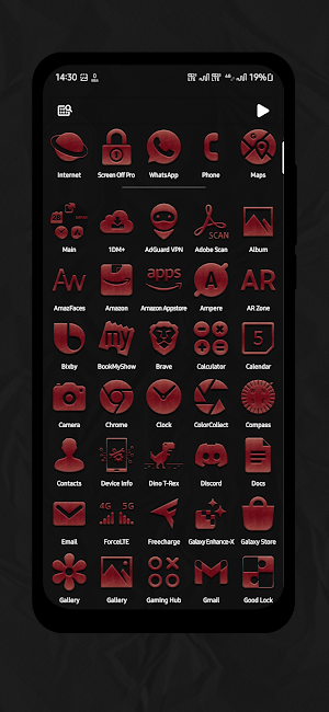 Red Paper Pattern Icon Pack Screenshot 1