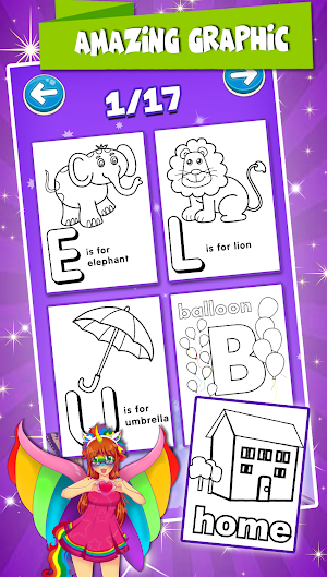 ABC Learn Colors Kids Coloring Games Screenshot 1