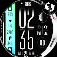 Modern Digital Watch Face IN35