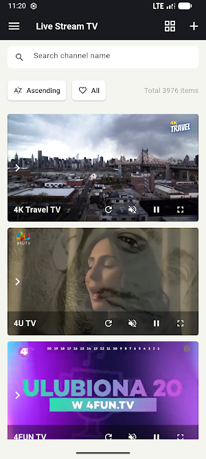 Live Stream TV: Global TV Screenshot 0