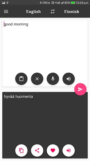 Finnish-English Translator Screenshot 2