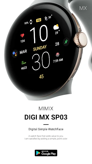 MIMIX Digital Sp03 Watchface Screenshot 1