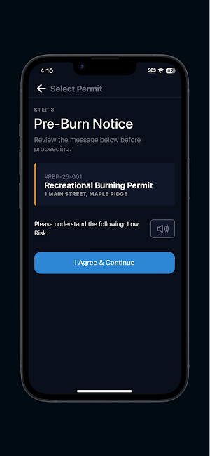 Burn Permits Screenshot 3