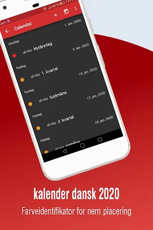 kalender dansk 2020, kalender med helligdage Screenshot 3