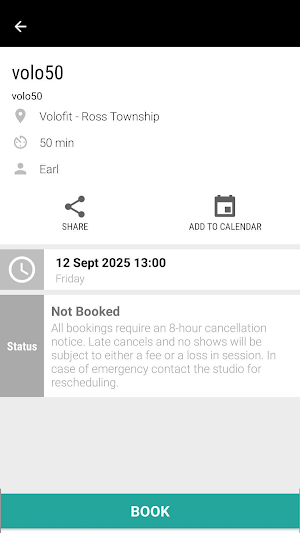Volofit. Screenshot 1