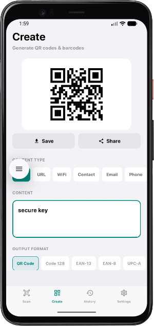 ScanSwift - QR & Barcode Scan. Screenshot 2