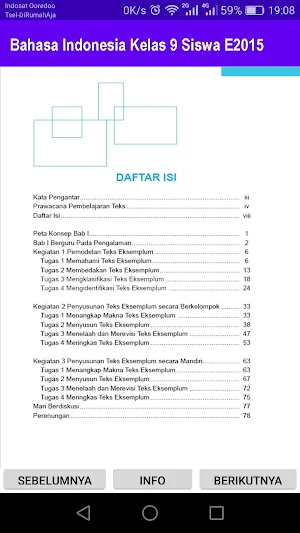 Bahasa Indonesia Kelas 9 Siswa E2015 Screenshot 2