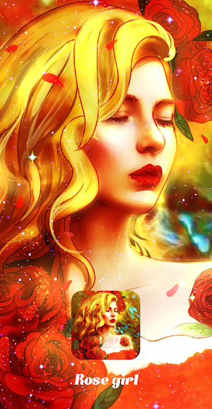 Rose Girl:Color Master by Number Coloring Book Screenshot 1