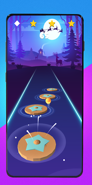 Cartoon cat - Hop round tiles edm rush Screenshot 2