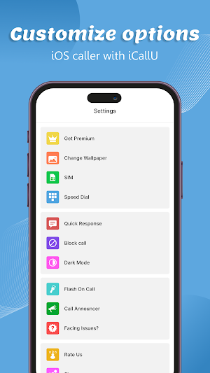 iCall Dialer -iOS Phone Dialer Screenshot 1