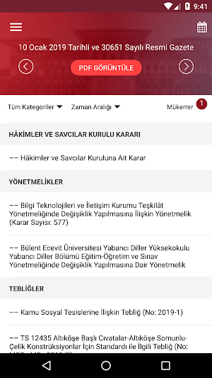 T.C. Resmi Gazete Screenshot 1