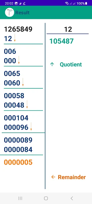 Math Long Division Screenshot 0