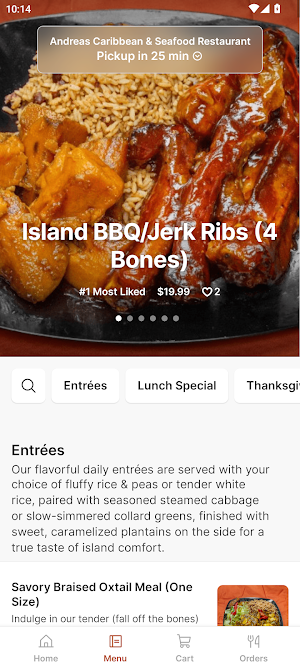 Andrea’s Caribbean & Seafood Screenshot 1