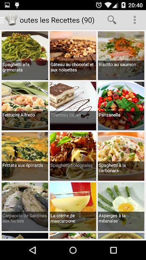 Recettes Italiennes Screenshot 2