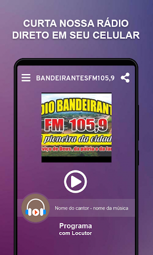 Bandeirantesfm105,9 Screenshot 0