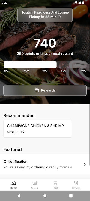 Scratch Steakhouse And Lounge Screenshot 0