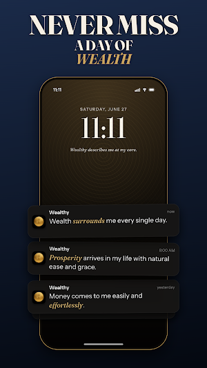 Wealthy: Money Affirmations Screenshot 1