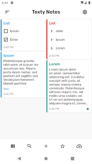 Texty Notes Screenshot 2