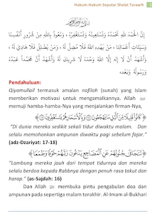 Hukum Seputar Shalat Tarawih Screenshot 2