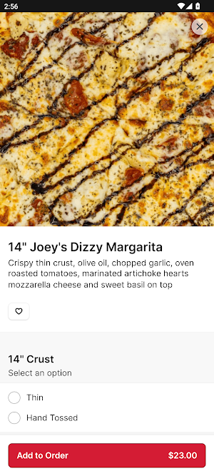 Joey C’s Pizza Screenshot 2