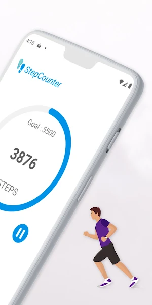 Pedometer - Walking Step Counter & Burned Calories Screenshot 1