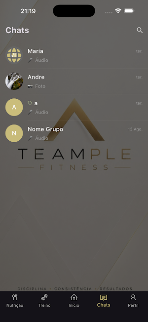 TEAMPLE FITNESS Screenshot 2