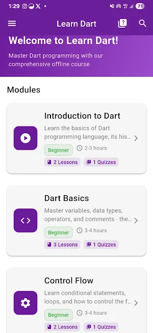 LEARN DART – Code Smarter Screenshot 0
