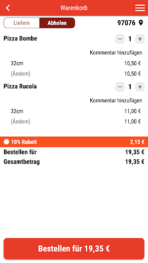 Krosse-Krabbe-Pizza Screenshot 1