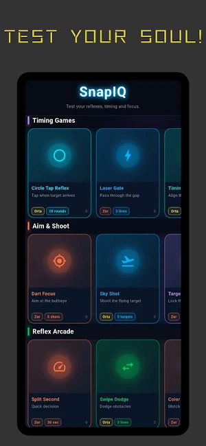 Snapiq: Test your reflexes Screenshot 1