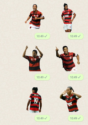 Figurinhas Ronaldinho Flamengo Screenshot 3