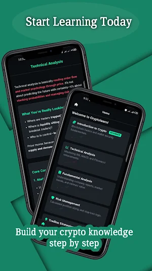 Crypto Trading Learning app Screenshot 1