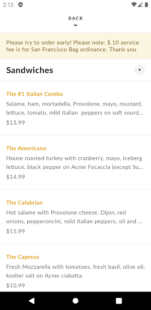 Lucca Deli Screenshot 2