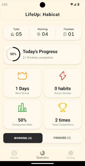 Habicat: Habit Tracker Screenshot 2