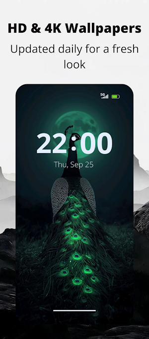 Peacock Feather Wallpaper 4k Screenshot 2