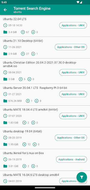 Torrent Search Engine Screenshot 1