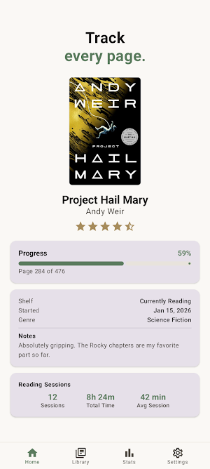 Leaflet: Book Tracker Screenshot 1