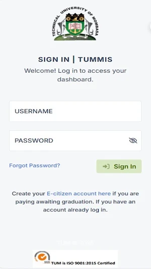 TUMMIS APP Screenshot 1