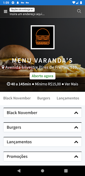Varanda's Hamburgueria Screenshot 0