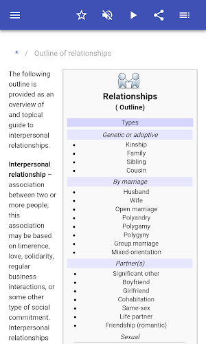 Interpersonal relationships Screenshot 1