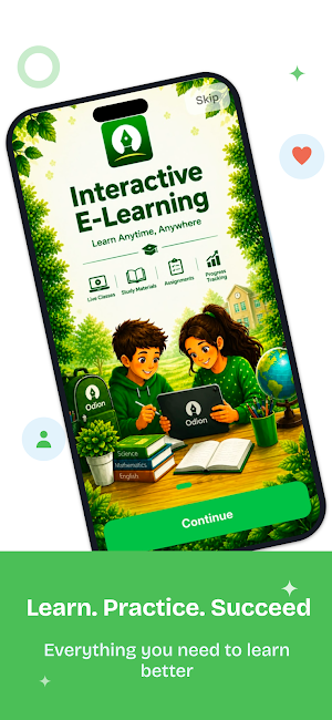 Odion Learning Education App Screenshot 1