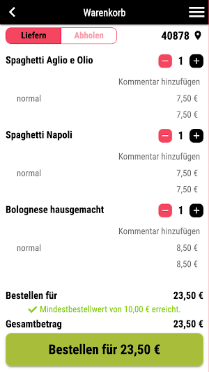 Pizza Point Ratingen Screenshot 1