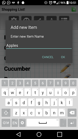 Shopping list for any purpose Screenshot 2