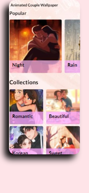 Cute Animated Couple Wallpaper Screenshot 2