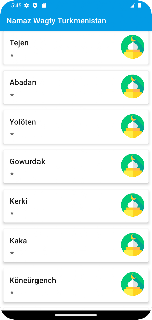 Namaz Wagty Turkmenistan Screenshot 2
